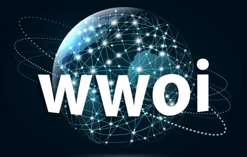 Global network connection. World Wide Web, connection of lines a
